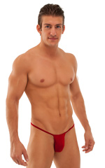 mens sexy g string swimsuit micro thong skinz swimwear in Ruby Red
