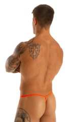 Stuffit Pouch G String Swimsuit in Blacing Orange 2