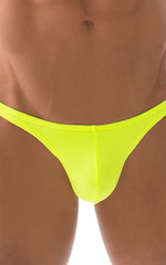 Stuffit Pouch Bikini Swimsuit in Chartreuse, Front Alternative