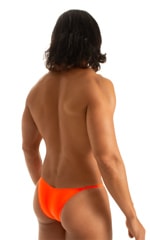 Stuffit Pouch Half Back Swimsuit in Blazing Orange 2
