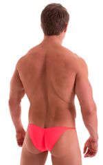 Micro Pouch - Puckered RIO Back in ThinSKINZ Neon Coral, Rear View