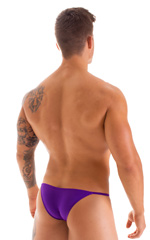 Stuffit Pouch Half Back Tanning Swimsuit in Royal Purple 2