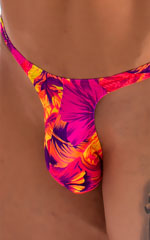 Mens Thong Swimsuit - Bravura Pouch in Tahitian Sunset 3