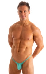 Mens Micro Pouch Scrunchie Back Swimsuit in ThinSKINZ Mint 5