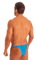 Sunseeker Micro Pouch Half Back Bikini in Semi Sheer Super ThinSkinz Turquoise 2
