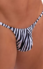 Stuffit Pouch G String Swimsuit in Mini Zebra 3