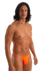 Smooth Pouch Skinny Sides Swim Thong in Blazing Orange 4