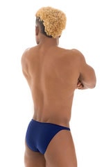 Smooth Front Bikini in Navy Blue, Rear View