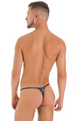 Smooth Pouch Skinny Sides Swim Thong in Ice Karma Nero 3