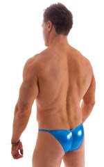 Micro Pouch - Puckered Back - Rio Bikini in Ice Karma Electric Blue, Rear View