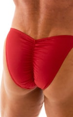 Fitted Pouch - Puckered Back - Bikini in Ruby 4