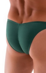 Posing Suit - Fitted Pouch - Puckered Back in Hunter Green 5