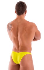 Fitted Pouch Puckered Back Bikini in Sunshine Yellow 7