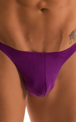 T Back Thong Swimsuit in ThinSKINZ Grape, Front Alternative
