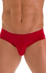 Pouch Brief Swimsuit in ThinSKINZ Lipstick Red, Front Alternative
