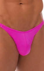 Fitted Pouch - Puckered Back - in Fuchsia 3