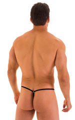 Stuffit Pouch G String Swimsuit in Semi Sheer Super ThinSkinz Black 6