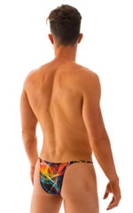 Sunseeker2 Tanning Swimsuit in RaveUp Tan Through, Rear View