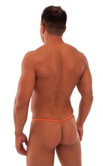 Stuffit Pouch G String Swimsuit in Paprika, Rear View