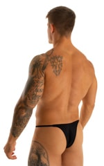 Sunseeker2 Tanning Swimsuit in Black, Rear View