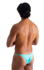 mens aquamarine micro pouch swimsuit half back bikini skinz swimwear