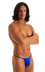 Smooth Pouch Skinny Sides Swim Thong in Imperial Blue 4