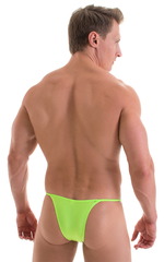 Sunseeker2 Tanning Swimsuit in ThinSKINZ Neon Lime, Rear View