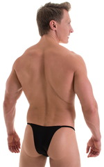 Sunseeker2 Tanning Swimsuit in ThinSKINZ Black, Rear View
