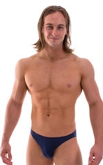 Bikini-Brief Swimsuit in Semi Sheer ThinSKINZ Navy Blue, Front Alternative