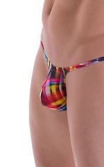 Sunseeker Micro Pouch Half Back Bikini in ThinSKINZ Optic Plaid, Front Alternative