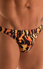 Bikini-Brief Swimsuit in Super ThinSKINZ Tiger, Front Alternative
