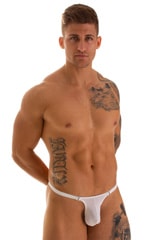 Quick Release Thong - Bravura Pouch in Super ThinSKINZ White, Front View