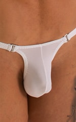Quick Release Thong - Bravura Pouch in Super ThinSKINZ White, Front Alternative