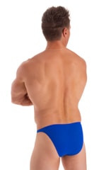 Mens Seamless Pouch Bikini Swimsuit in Royal Blue PowerNet 2