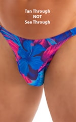 Mens Seamless Pouch Bikini Swimsuit in Tan Through Bora Bora 4
