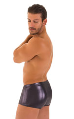 Fitted Pouch - Boxer - Swim Trunks in Ice Karma Nero, Rear View