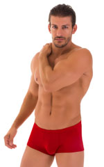 Fitted Pouch - Boxer - Swim Trunks in Ruby Red 3