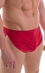 Swimsuit Cover Up Split Running Shorts in Red 4