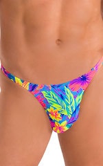 Smooth Front Bikini Bathing Suit in Hawaiian Floral, Front Alternative