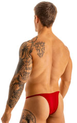 Sunseeker Micro Pouch Half Back Bikini in Ruby Red 7