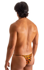 Sunseeker Micro Pouch Half Back Bikini in Golden Leopard 2