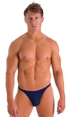Smooth Front Bikini Bathing Suit in Semi Sheer ThinSKINZ Navy 1