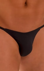 Sunseeker2 Tanning Swimsuit in Semi Sheer Super ThinSkinz Black, Front Alternative