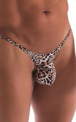 Sunseeker Micro Pouch Half Back Bikini in Super ThinSKINZ Cheeta, Front Alternative
