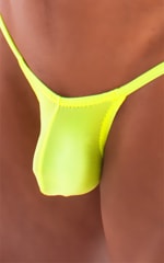 Stuffit Pouch G String Swimsuit in Super ThinSKINZ Lemon-Lime 10