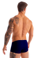 Fitted Pouch - Boxer - Swim Trunks in ThinSkinz Navy Blue 5