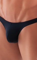 Mens Micro Pouch Bikini Swimsuit in Black tricot-nylon-lycra 3