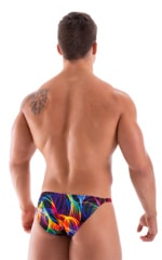 Stuffit Pouch Bikini Swimsuit in Tan Through RaveUp, Rear View