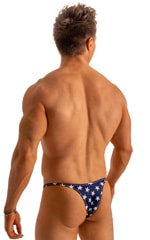 Sunseeker Micro Pouch Half Back Bikini in American Stars and Stripes 2