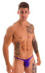 Sunseeker Micro Pouch Half Back Bikini in Royal Purple 1